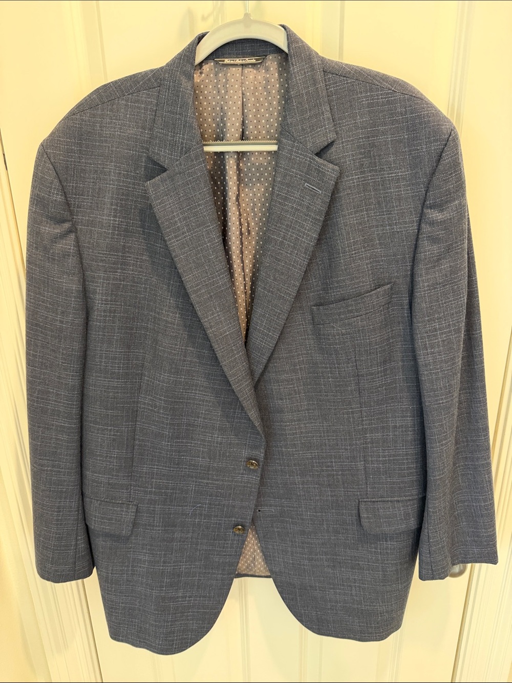 Men's Slate Blue Windowpane Sport Coat - Tailored Look - Jack Victor